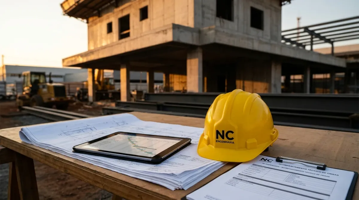Acompanhamento de Obras — execução técnica em campo