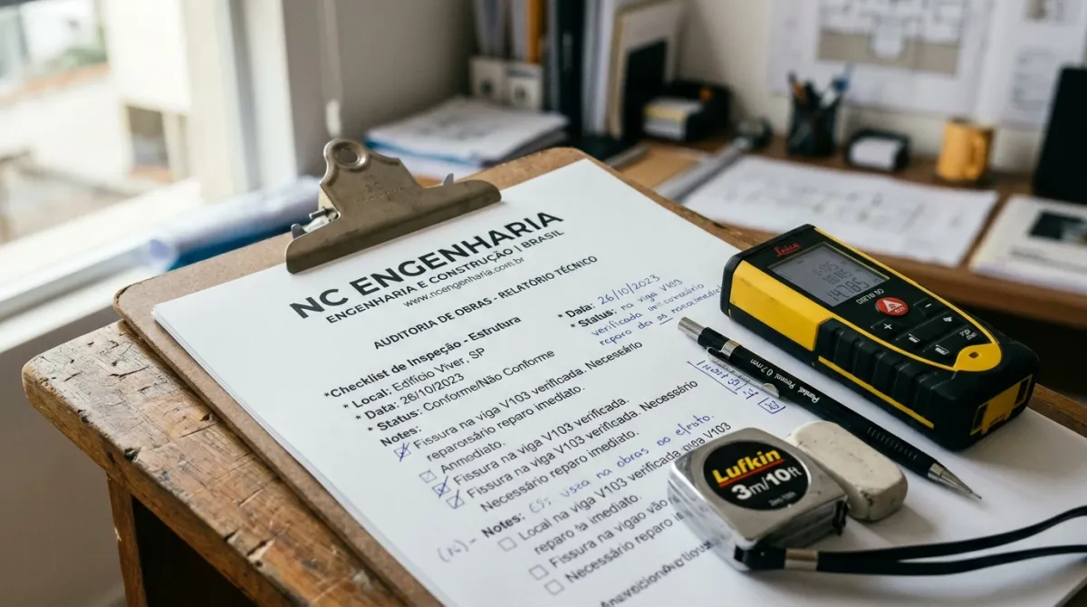Auditoria de Obras — entregáveis e documentação técnica