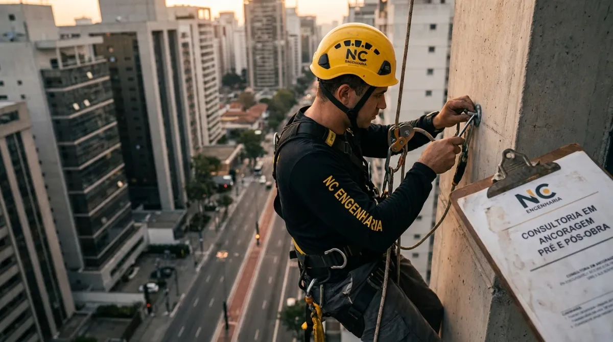 Consultoria em Ancoragem Pré e Pós-Obra — vistoria técnica em edificação