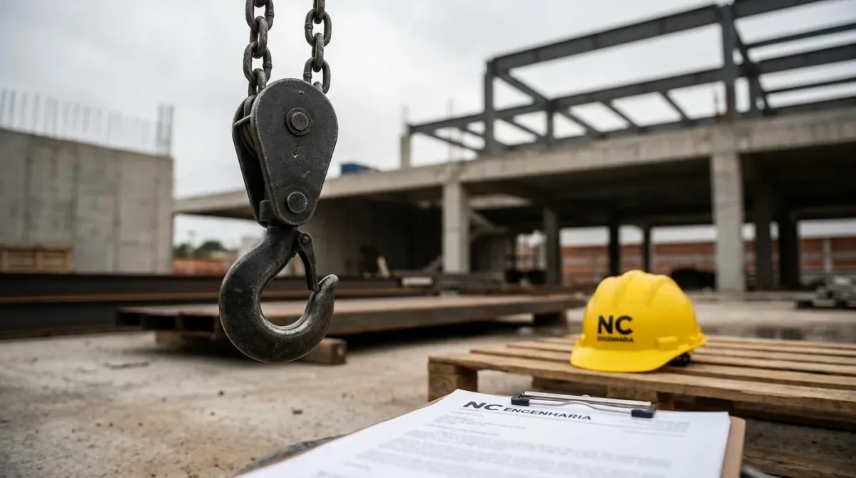 Gancho de Elevador — execução técnica em campo