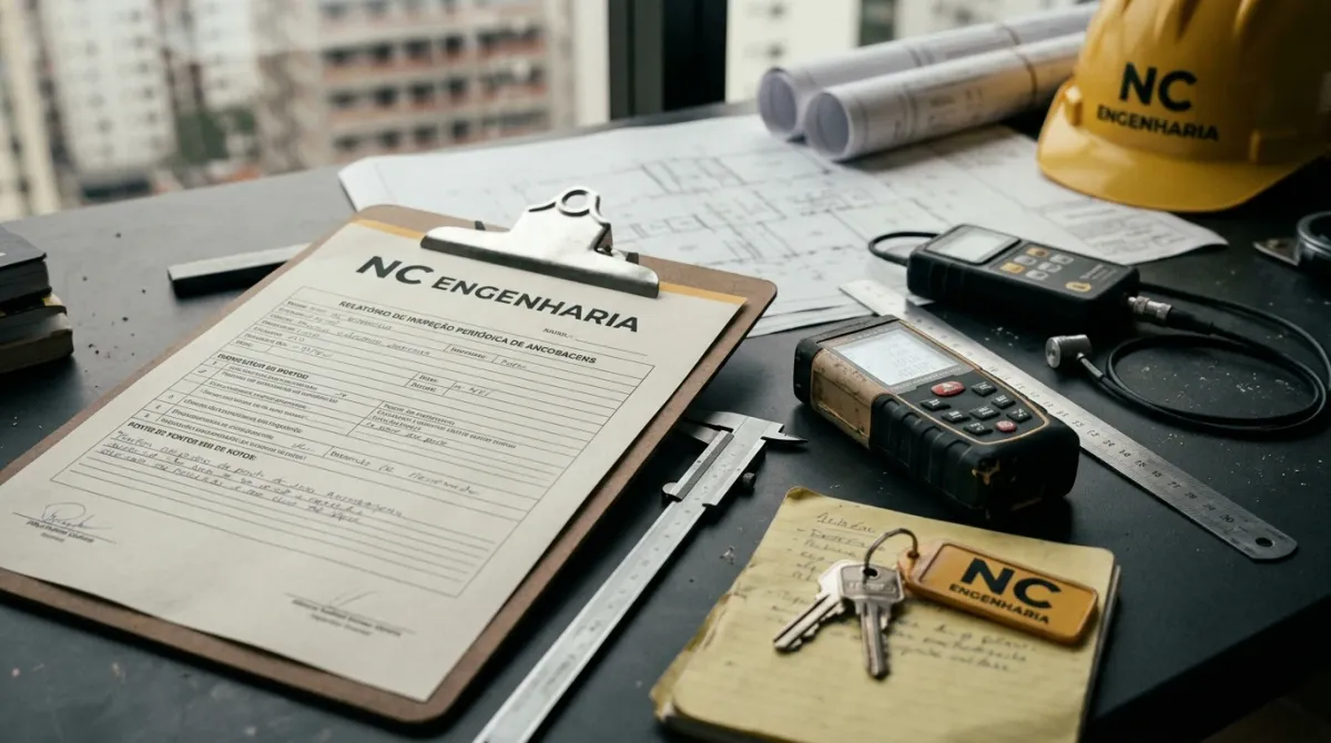Inspeção Ancoragens — entregáveis e documentação técnica
