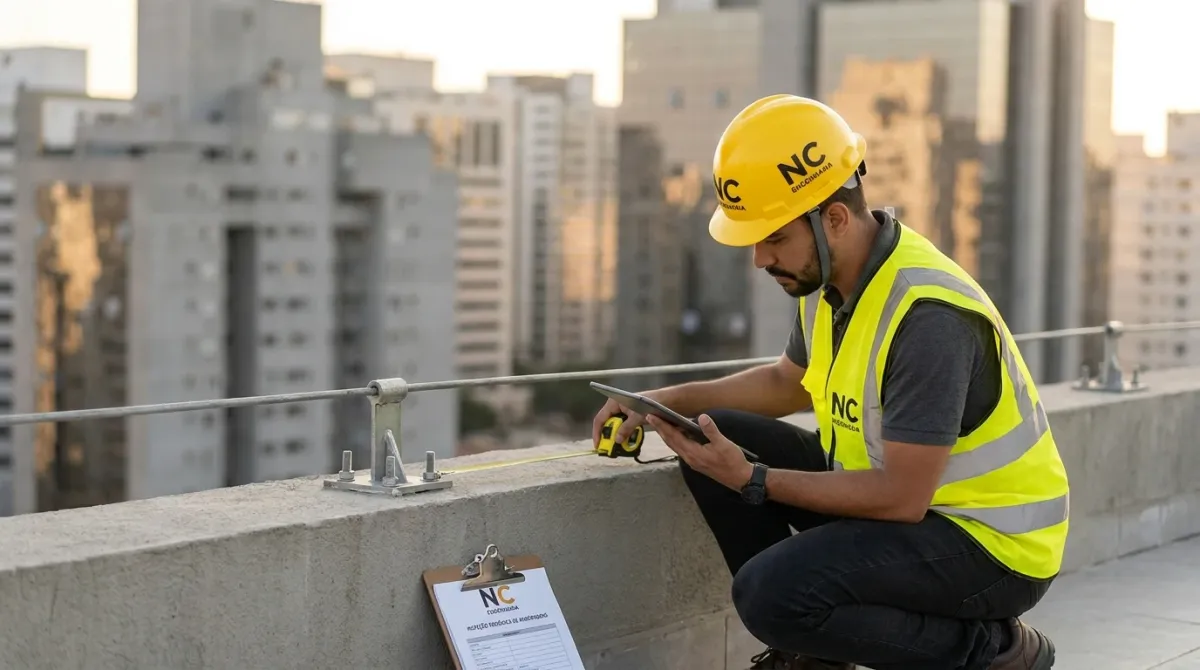 Inspeção Periódica de Ancoragens — vistoria técnica em edificação