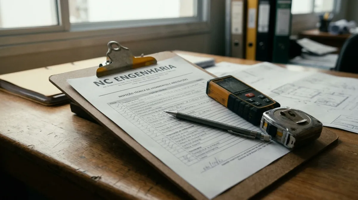 Inspeção de Vazamentos — entregáveis e documentação técnica