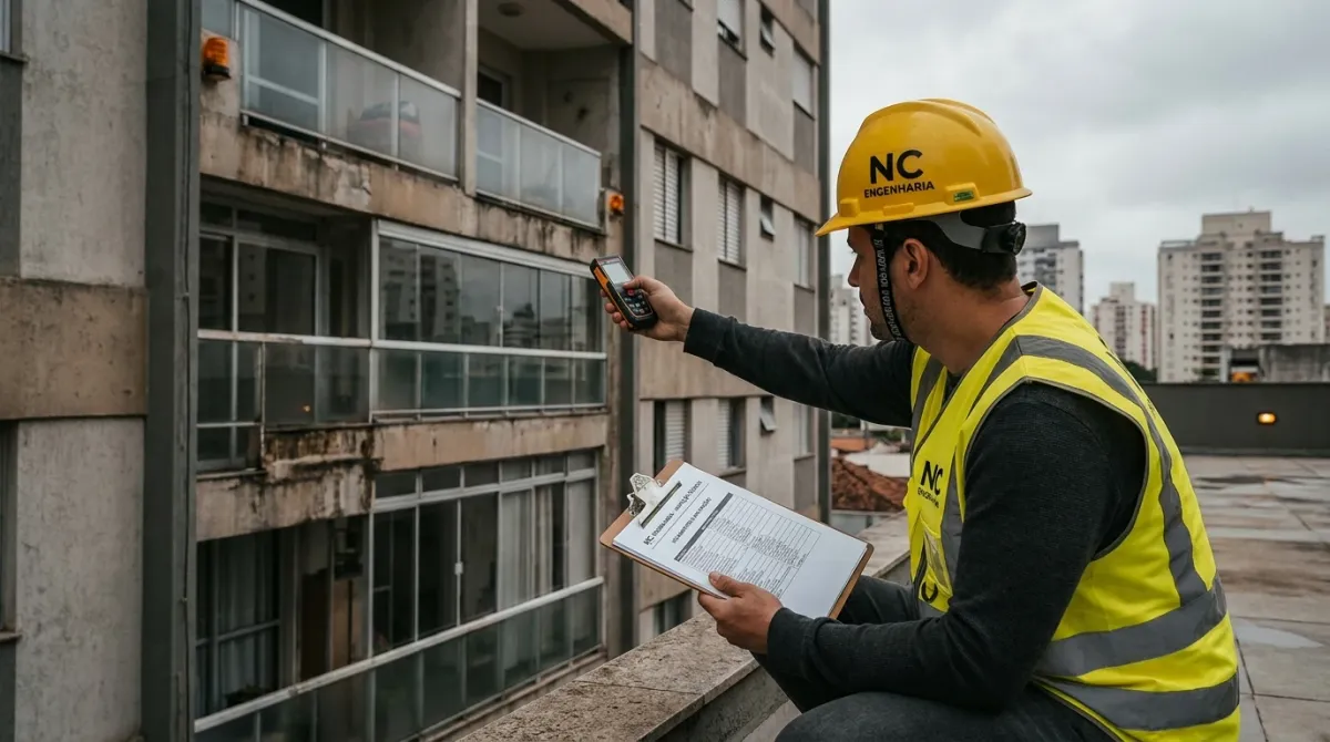 Inspeção Técnica de Vazamentos e Infiltrações — vistoria técnica em edificação