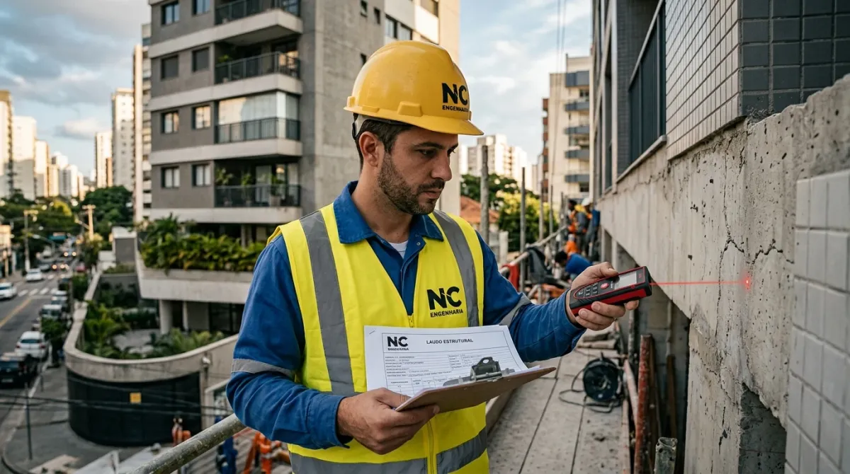 Laudo Estrutural — vistoria técnica em edificação