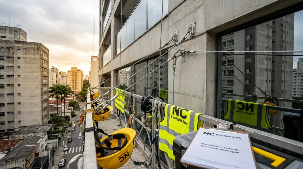 Manutenção Ancoragens — execução técnica em campo