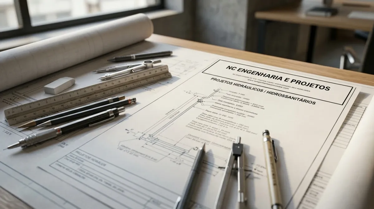 Projetos Hidráulicos — entregáveis e documentação técnica