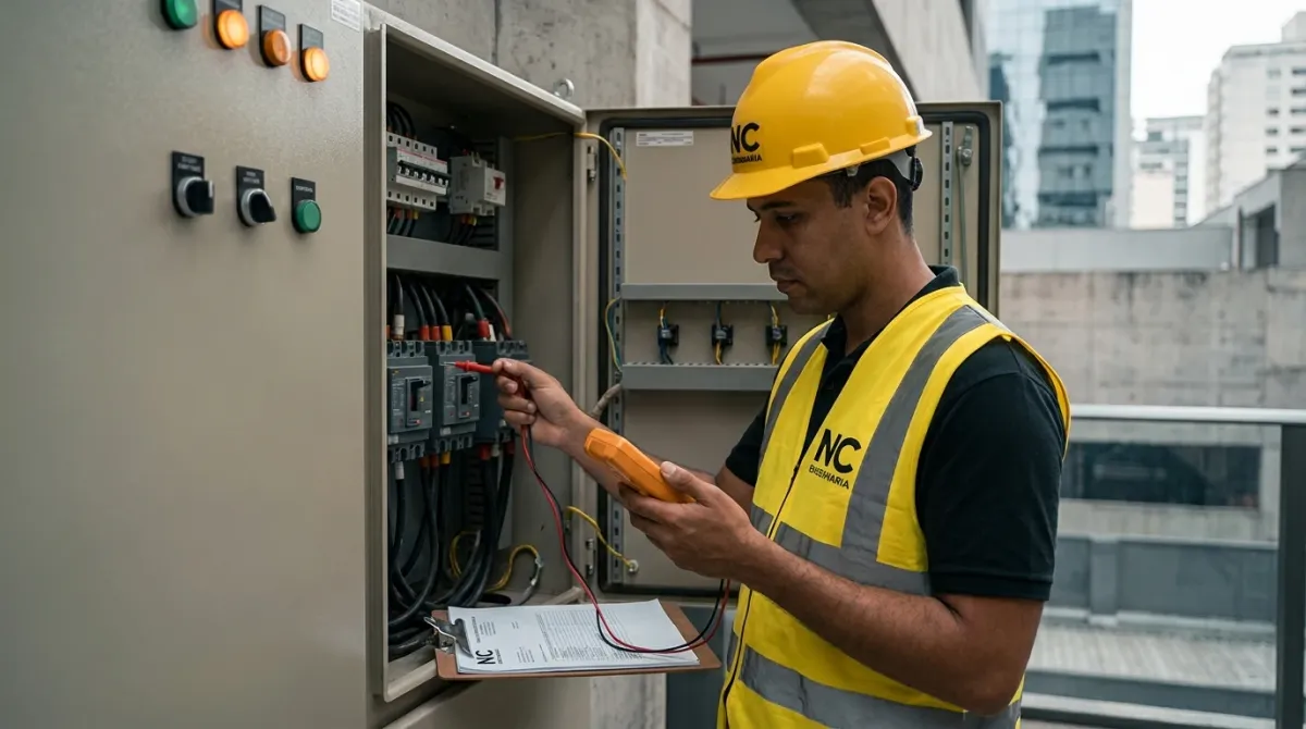 Quadro de Energia Elétrica — vistoria técnica em edificação
