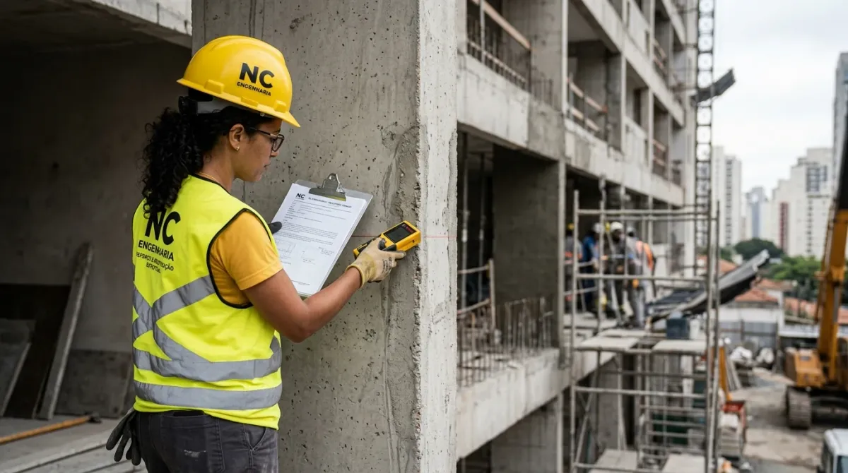 Reforço e Recuperação Estrutural — vistoria técnica em edificação