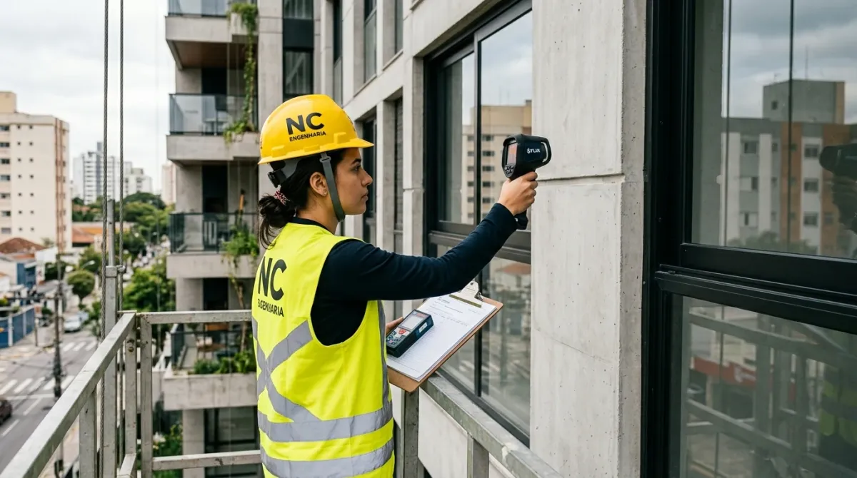 Inspeção Termográfica — vistoria técnica em edificação