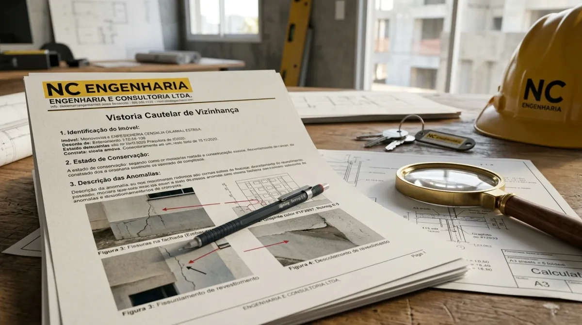 Vistoria Cautelar — entregáveis e documentação técnica